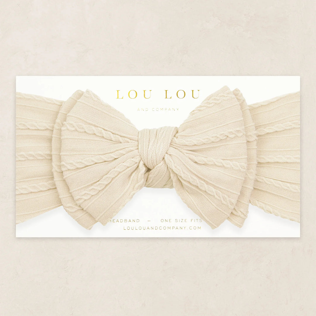 Cable Knit Headband - Oat