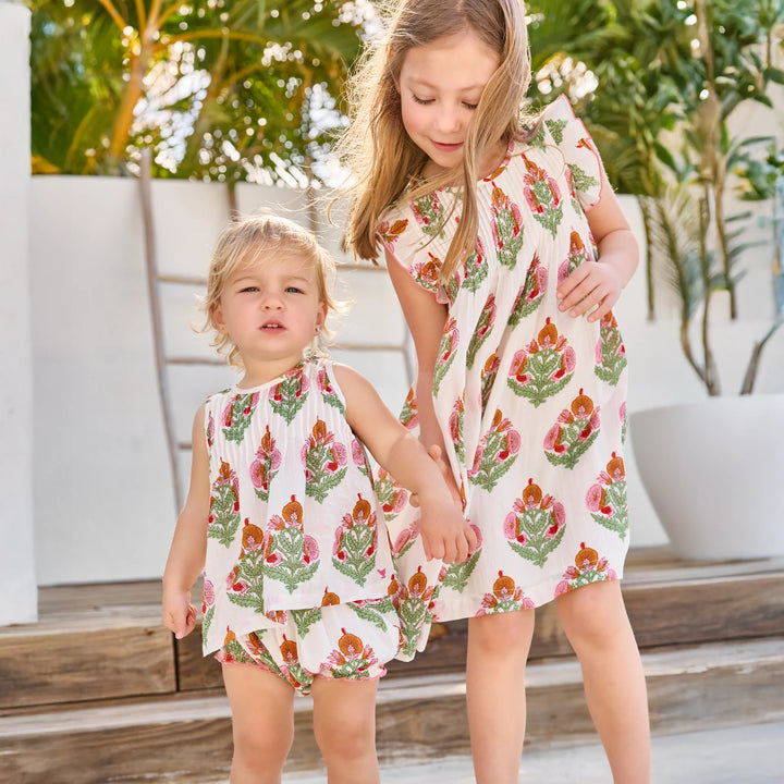 Jaipur Dress Pink Bellflower