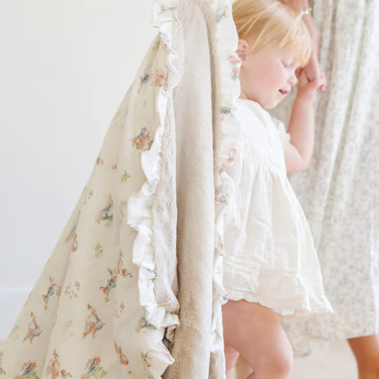 PETER RABBIT™ Bamboo + Lush Blanket • Pink