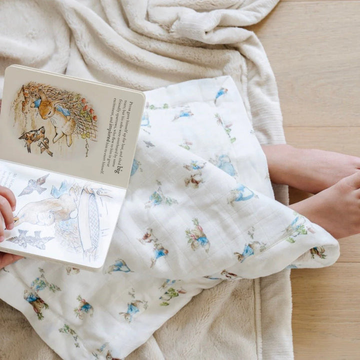 PETER RABBIT™ Bamboo + Lush Mini Blanket • Blue