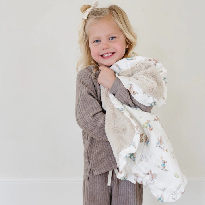 PETER RABBIT™ Bamboo + Lush Mini Blanket • Pink