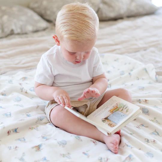 PETER RABBIT™ Bamboo + Lush Blanket • Blue