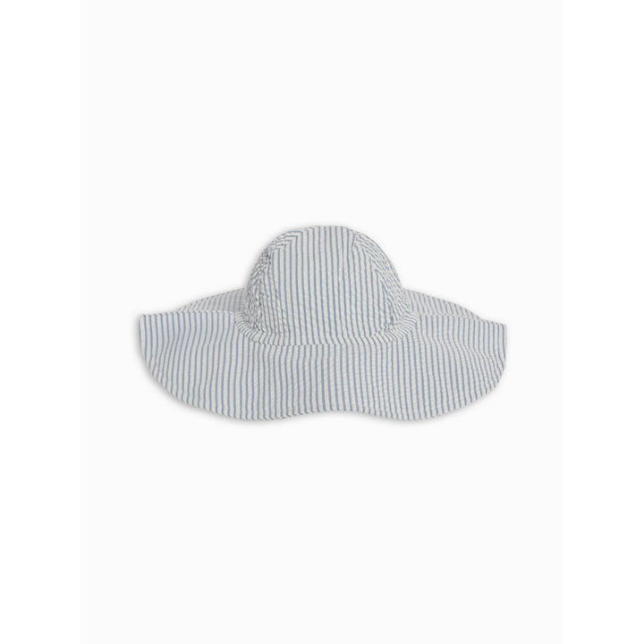 ORGANIC Seersucker Sun Hat • Shore Stripe / Sea