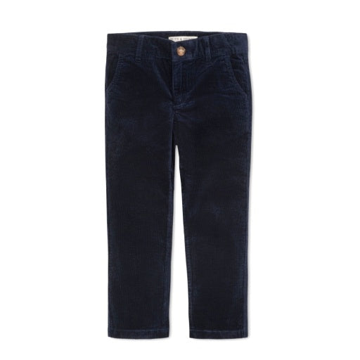 Organic Navy Fine Wale Corduroy Pant