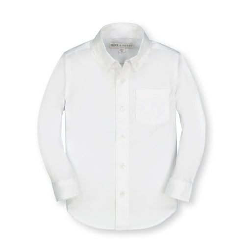 Organic White Stretch Poplin Shirt