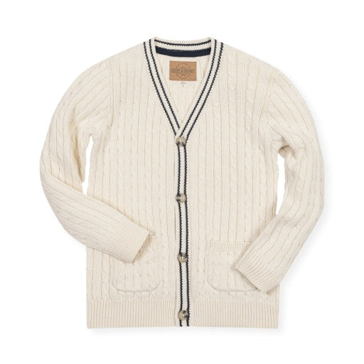 Organic Ivory Cable Cable Cardigan