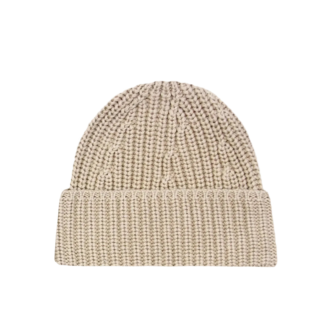 Knit Beanie - Tan