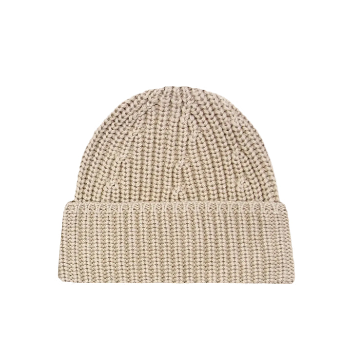 Knit Beanie - Tan
