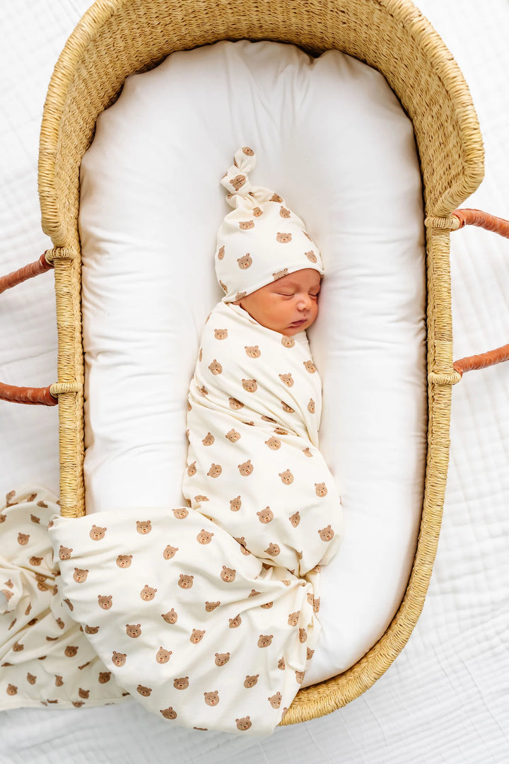 LOU LOU Swaddle Blanket • Teddy