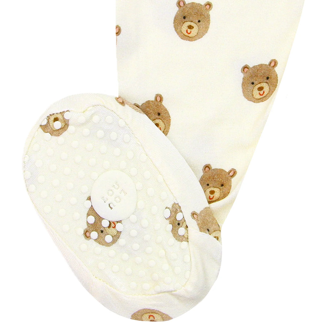 LOU LOU Zipper Footie • Teddy