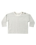 ORGANIC Long Sleeve Tee Laurel Microstripe