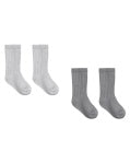 ORGANIC Slate, Cloud Socks Set