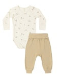 ORGANIC Side Snap Bodysuit + Pant Set Pears