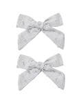 Bows, Set Of 2 Dusty Blue