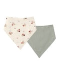 ORGANIC Bandana Scarf, 2 Pack Apples, Laurel