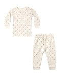 ORGANIC Waffle Top + Pant Set Fall Ditsy
