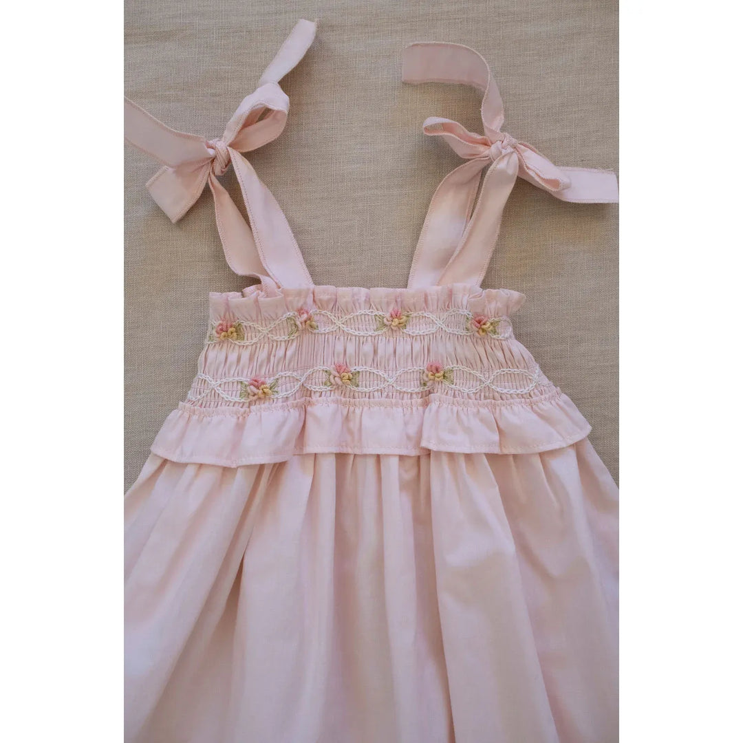 Athena Smocked Dress Pink