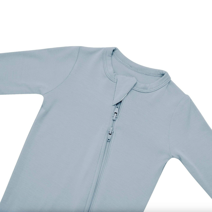 KYTE BABY Zippered Footie in Fog