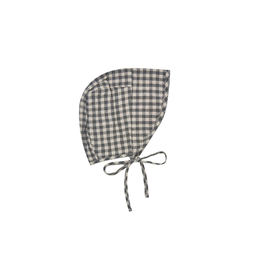 brimmed bonnet || marine gingham