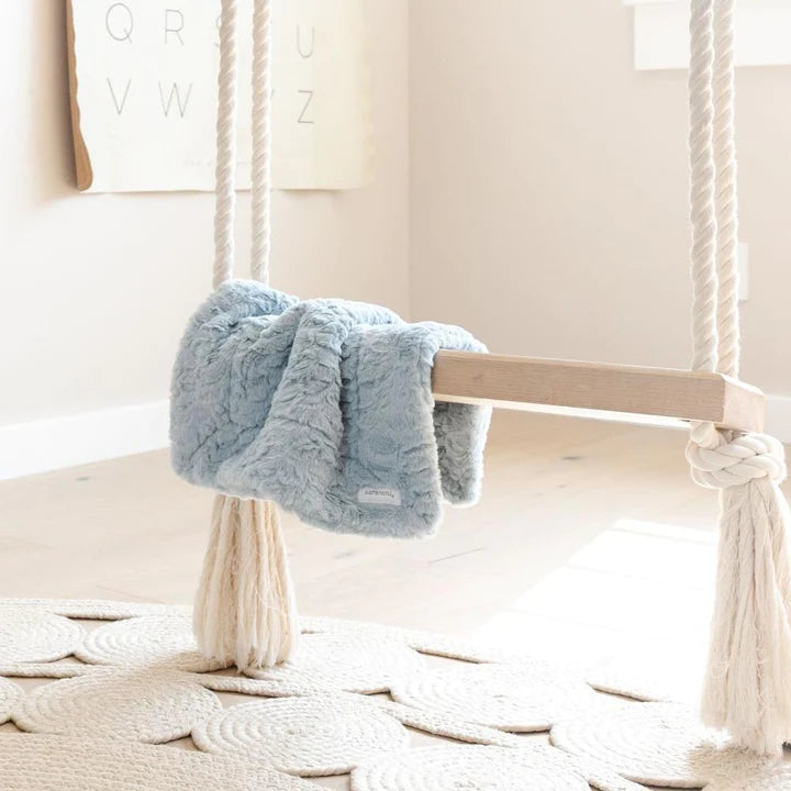 SARANONI Dream Mini Blanket • Heather Blue